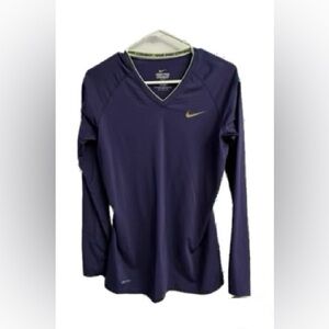 Nike Pro Combat Dri-Fit Shirt - Navy Blue